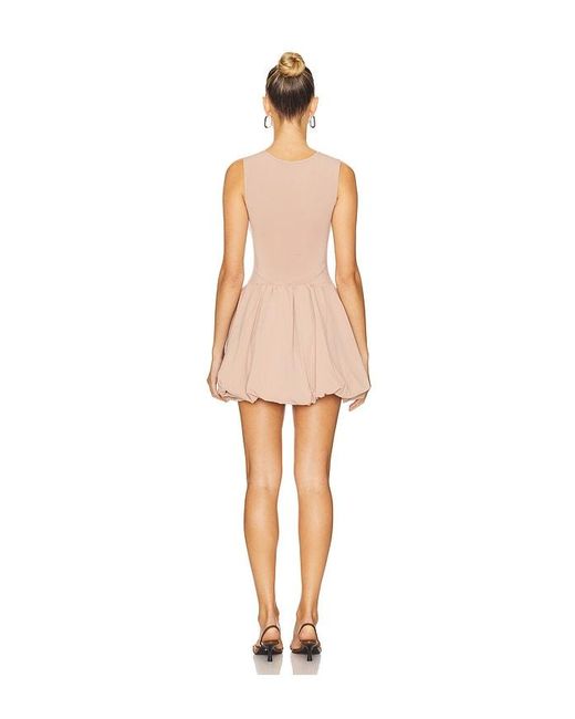 WeWoreWhat Natural Deep V Bubble Dress