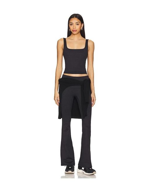 WellBeing + BeingWell Black Loungewell Julian Tank