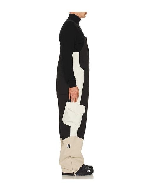 White/space Black 2L Insulated Cargo Bib Pants for men