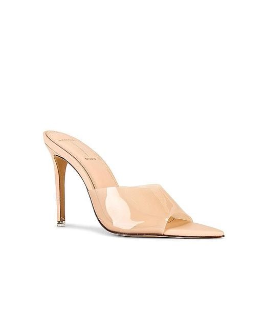 Black Suede Studio White Bella High Heel Mule