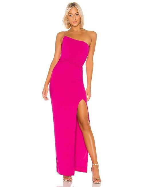 Nookie Pink Lust One Shoulder Gown