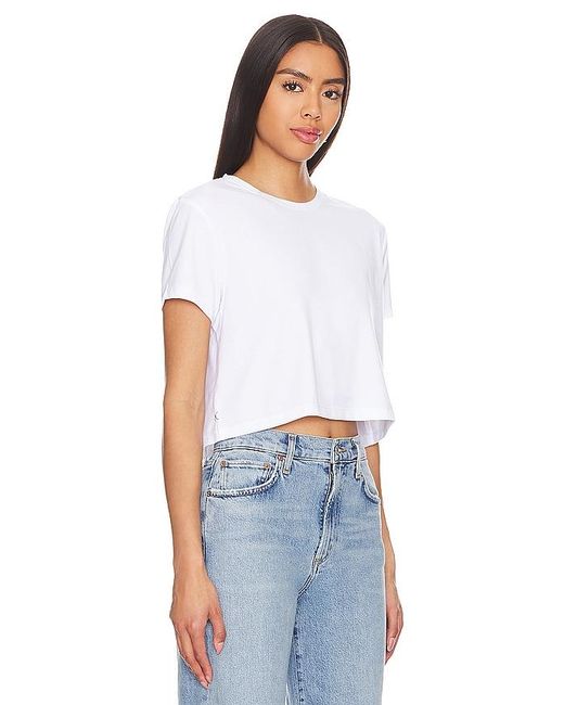 Cuts White Almost Friday Tee Cropped
