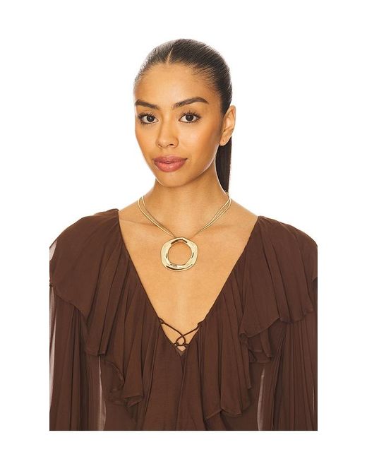 Ettika White Open Circle Statement Necklace