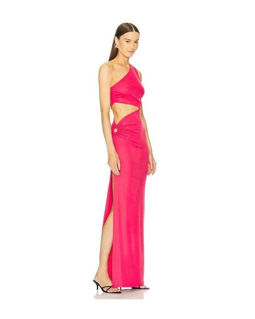 Michael Costello Pink X Revolve Decker Maxi Dress