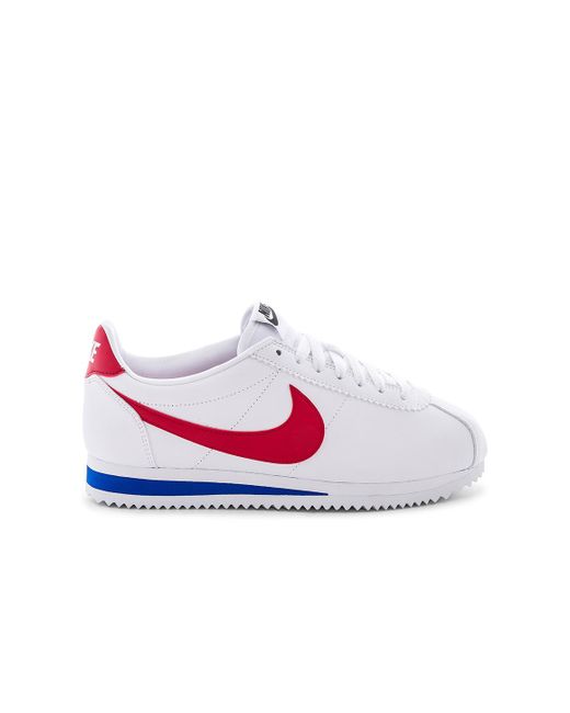 nike leather white cortez sneakers