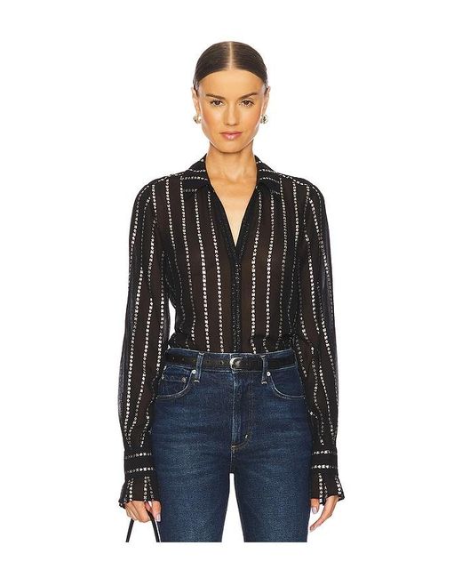 PAIGE Black Sosa Blouse