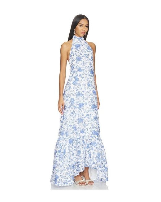 Elliatt Blue Elin Halter Gown