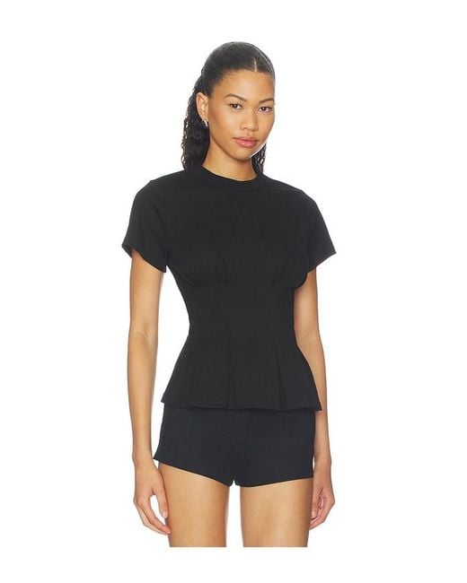 ALL THE WAYS Black Kai Cinched Tee