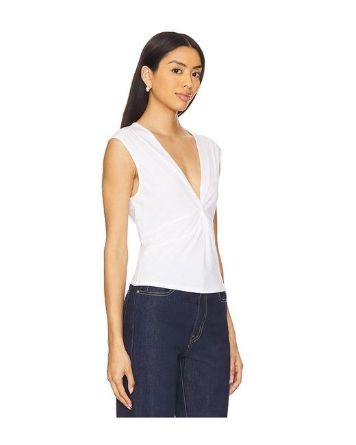 Nation Los Angeles Blue Shelley Twist Front Top