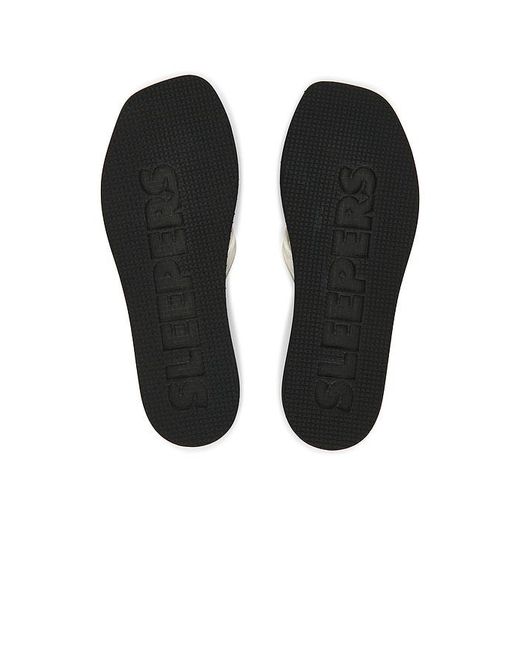 Sleeper Black Tapered Platform Flip Flop