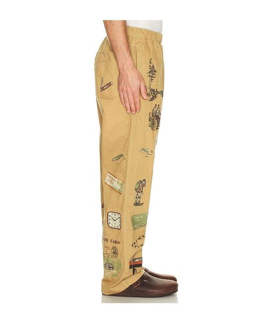 Samuel Zelig Yellow Trail Pant for men