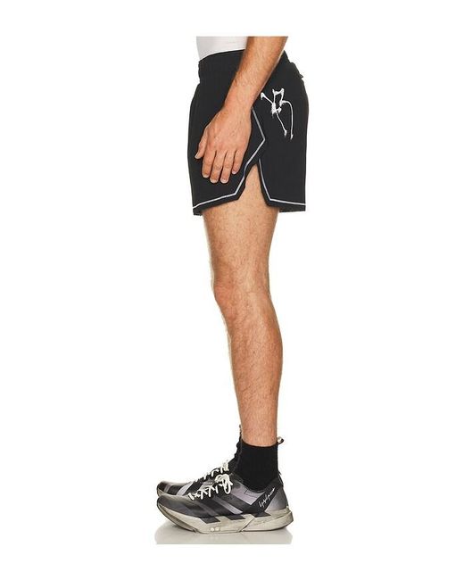 Y-3 Black Gfx Run Shorts for men