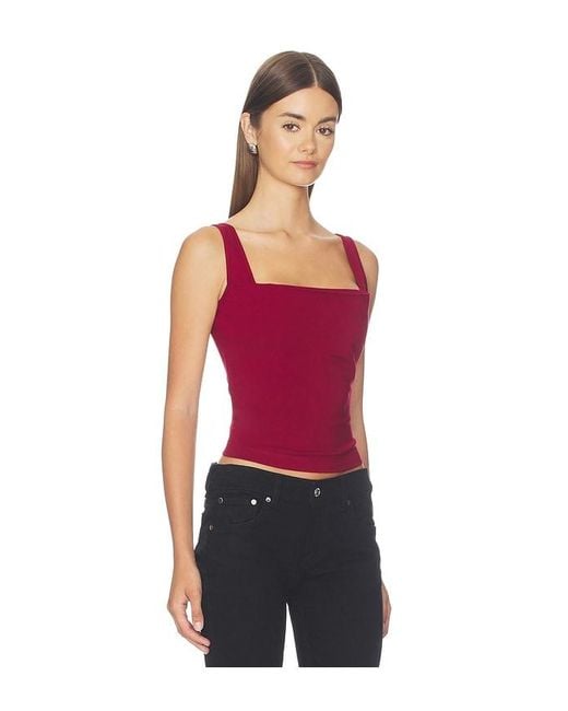 Miaou Red Luna Top