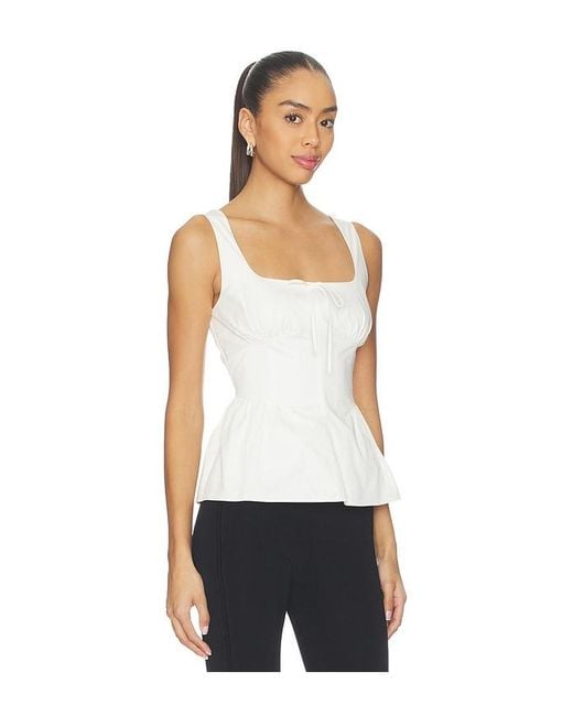 Elodie the Label White Halen Top