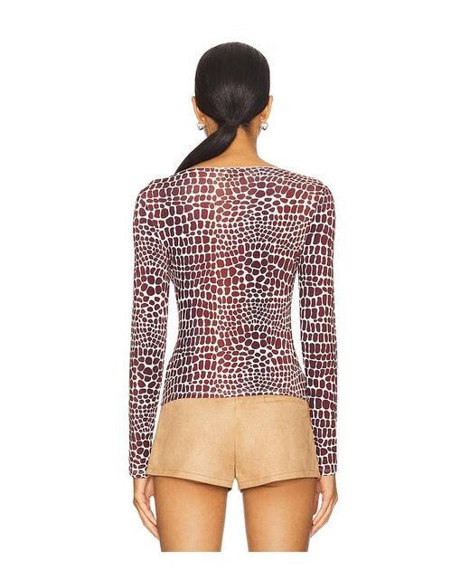 Miaou Red Amelia Top