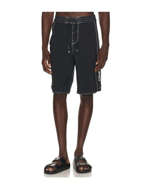 Dark Seas Black Windward Boardshort for men