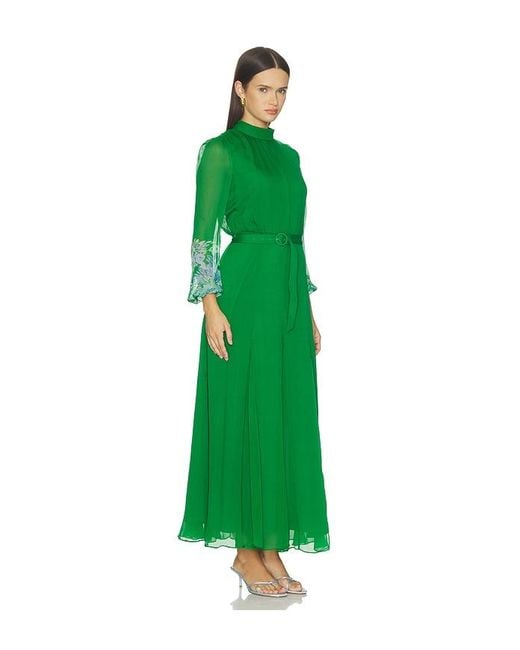 Saloni Green Jacqui-D Dress