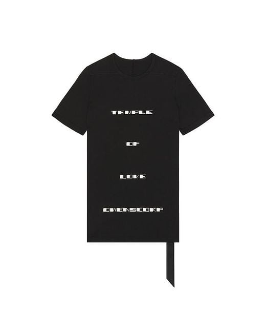 Rick Owens Black Temple Of Love Owenscorp Graphic Level T for men