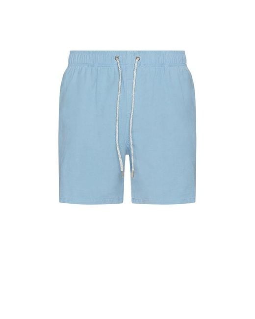 Vintage Summer Blue Vintage Wash Volley Swim Short for men