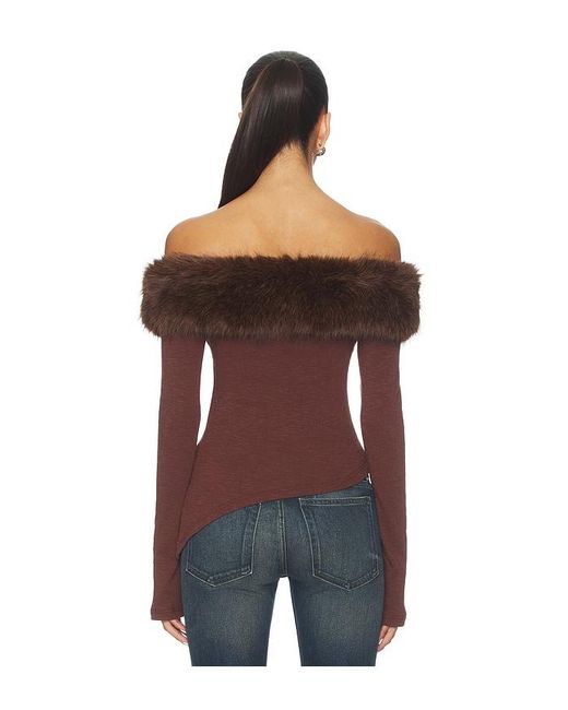 I.AM.GIA Red Off Shoulder Top