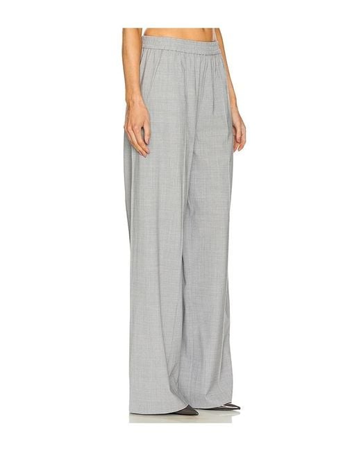 Courtney Zheng Gray Elastische Hose