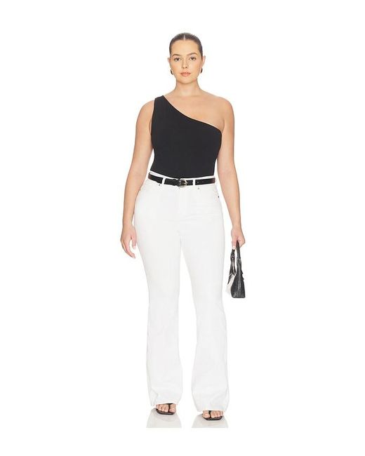 GOOD AMERICAN White Good Legs Flare Jeans