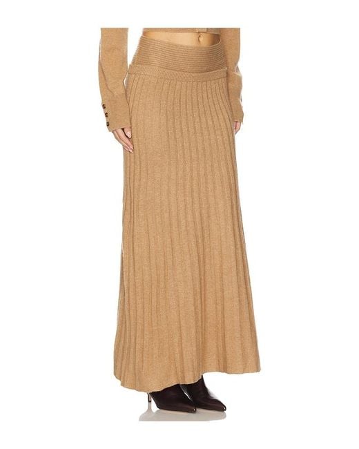 NAADAM Natural Premium Cashmino Ribbed Skirt