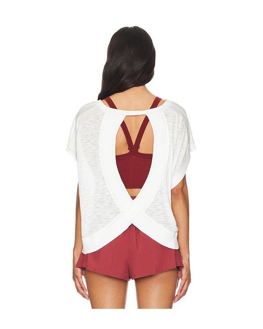 Free People White X Fp Movement My Time Tee