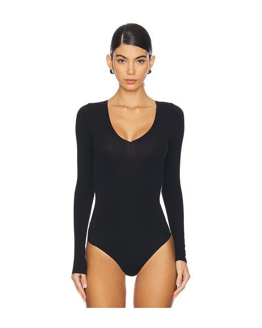 Commando Black Ballet Center Seam Bodysuit