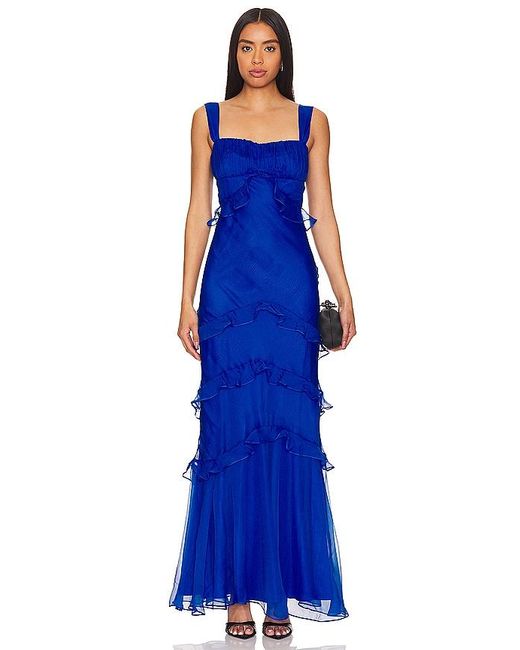 Saloni Blue Chandra Dress
