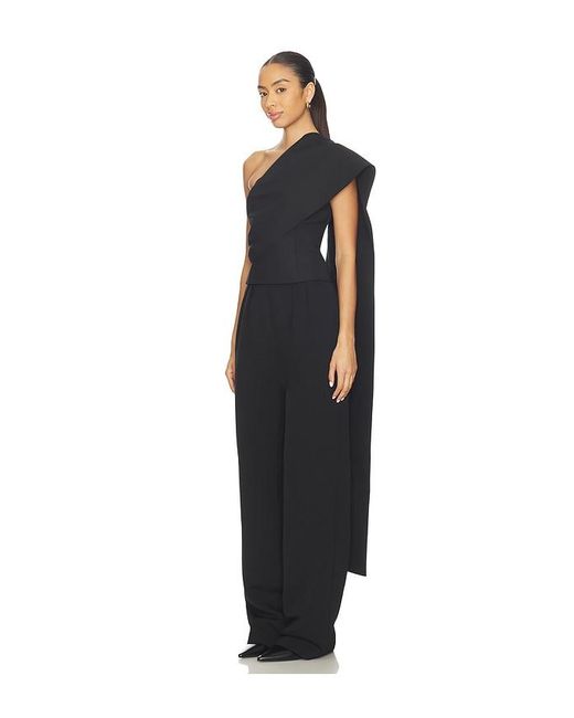 Rohe Black One-shoulder Cape Top