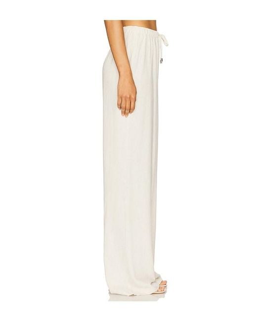 ALL THE WAYS White Beth Drawstring Pant