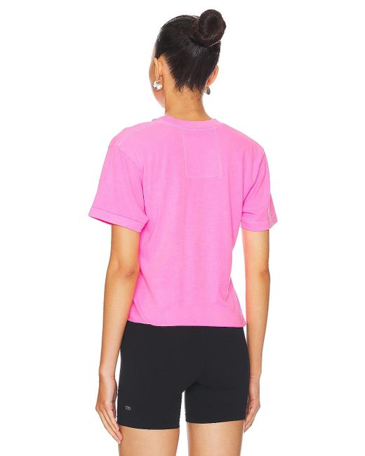 Aviator Nation Bolt Boyfriend Tシャツ Pink
