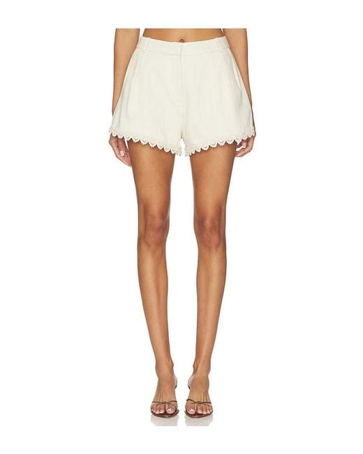 Amanda Uprichard White X Revolve Lucky Shorts