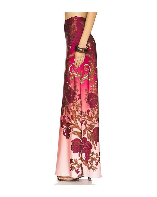 Rococo Sand Red Maxi Skirt