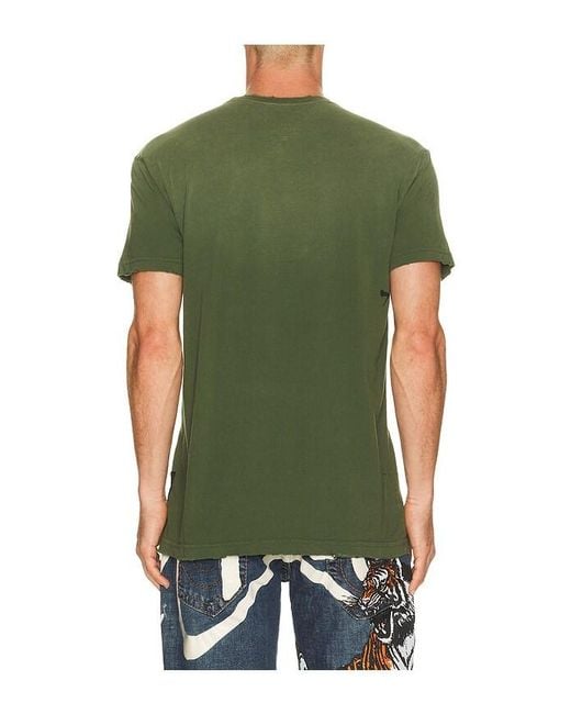 Affliction Green Ghost Army Short Sleeve Tee for men