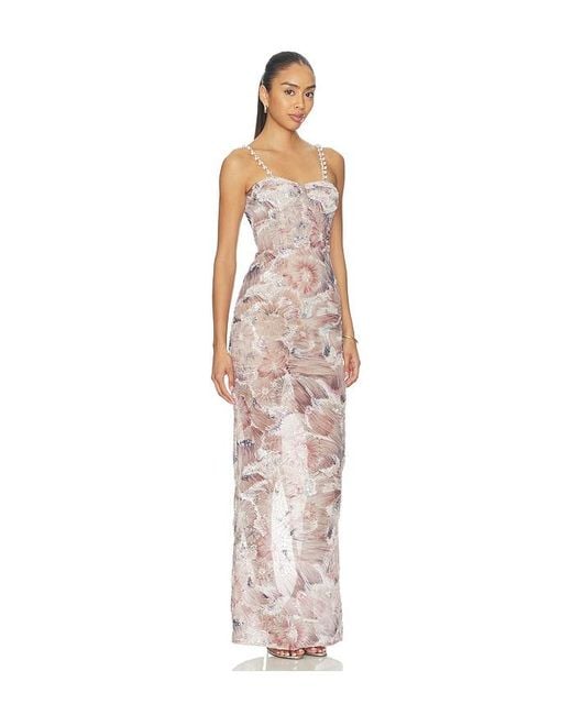 Bronx and Banco White Eve Dahlia Maxi Dress With Straps