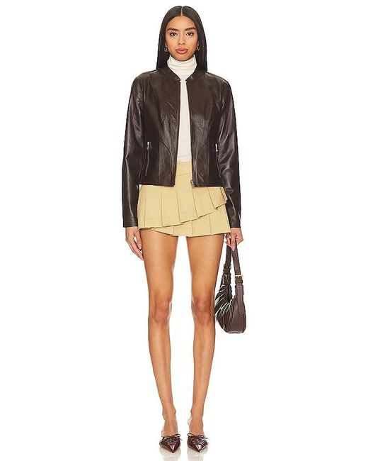 Camila Coelho Natural Arlette Mini Skirt