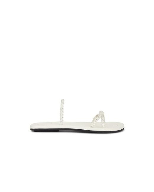 St. Agni White Woven Rope Slide