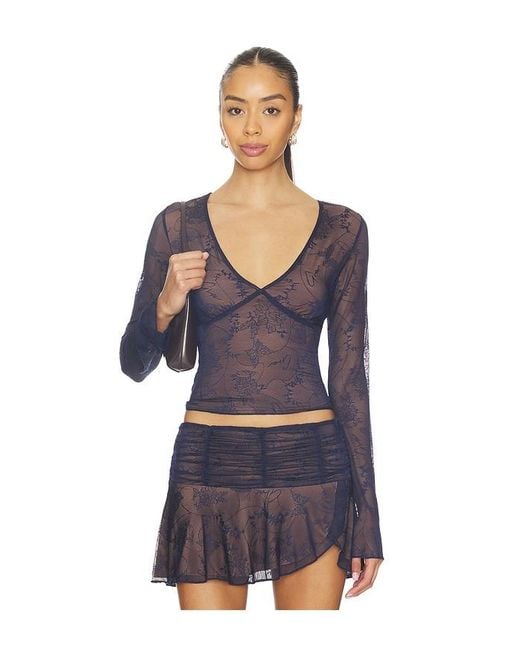 I.AM.GIA Blue Yvette Top