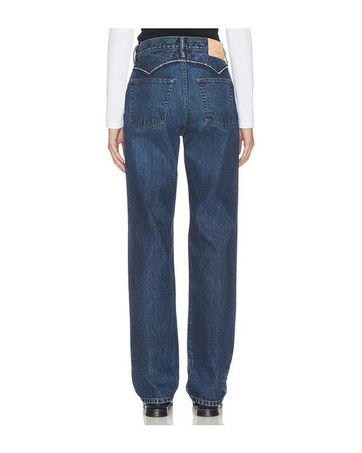 Moussy Blue Lara Western Straight Leg Jeans