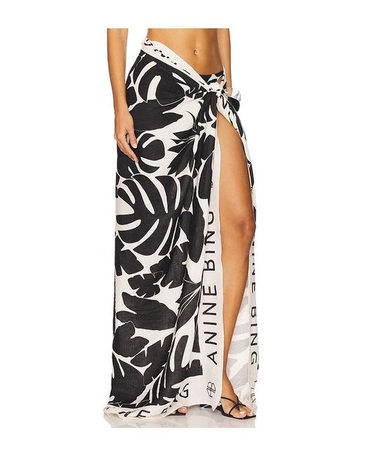 Anine Bing Black Eliza Sarong