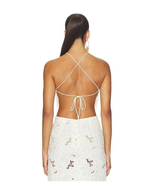 KETTEL ATELIER White Klokkeblomst Top