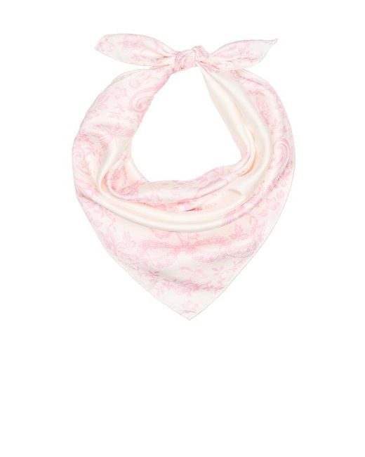 LoveShackFancy Pink Labrina Head Scarf
