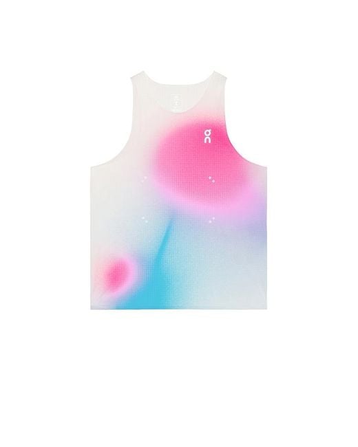 On Shoes Pink Pace Tank for men