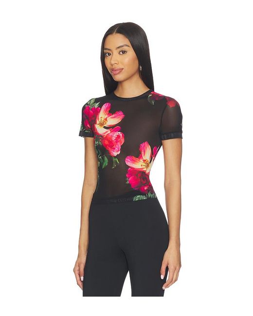 Alice + Olivia Multicolor Tess Crew Neck Tee