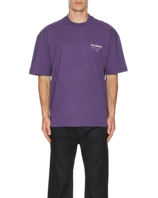 メンズ AllSaints Tシャツ Purple