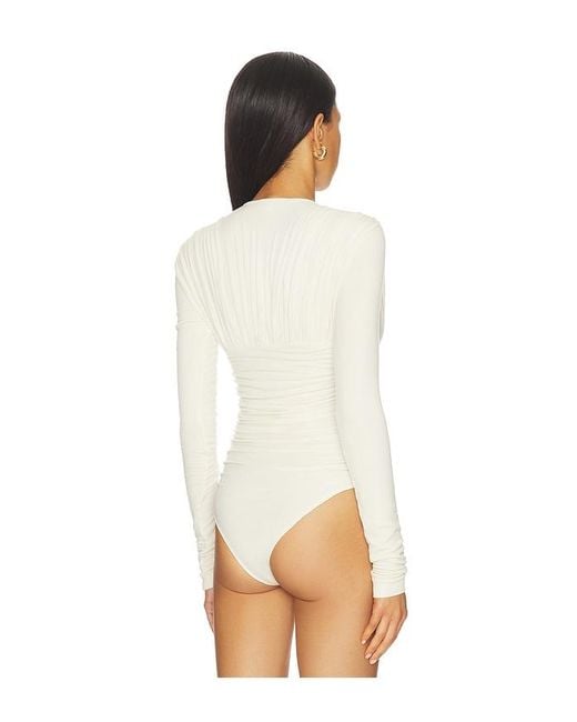 Agolde White Abbi Bodysuit