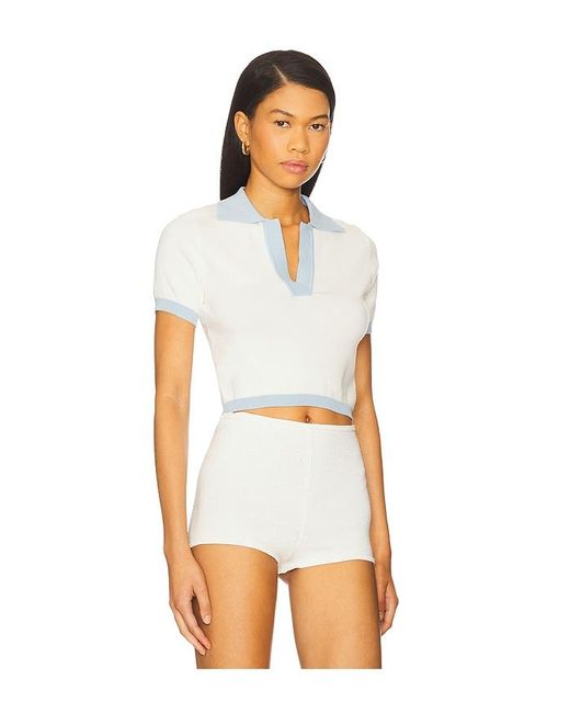 SNDY'S White X Revolve Rayleigh Top