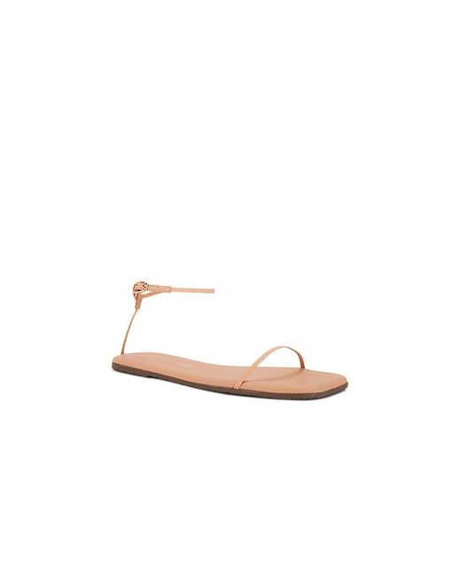 TKEES White Square Toe Twiggy Sandal